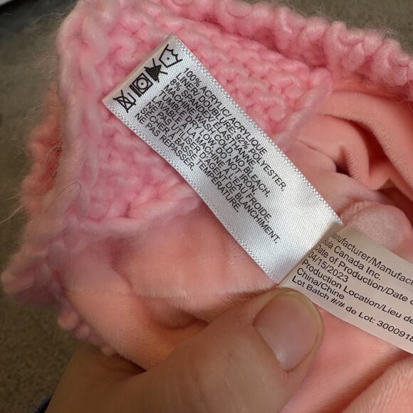 Bula Kids Striped Knit Toque with Pom Poms and Tie Fleece Lined - Picture 10 of 10